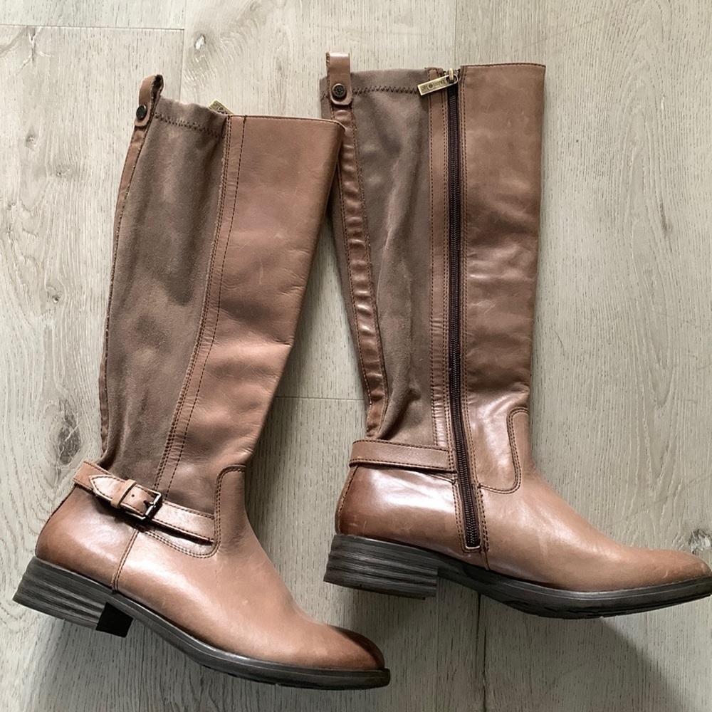 Women’s Bussola‎ Trapani leather boots size 40 taupe brown grayish